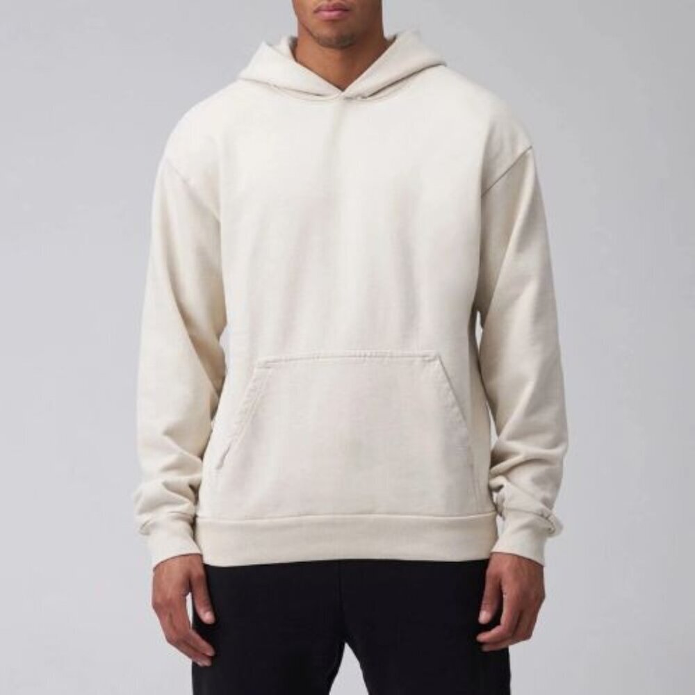TALENTLESS Men's Ivory Bone Fleece Hoodie Sweatshirt Size Medium 51633